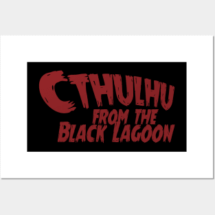 Cthulhu from the Black Lagoon Logo Posters and Art